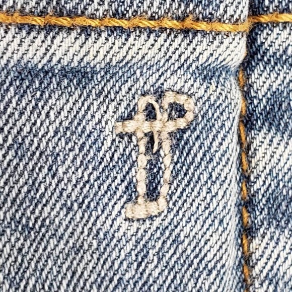 The Perfect Jean NYC Mens Size 33X36 Athletic Fit Stretch Blue Wash Distressed - Picture 6 of 10